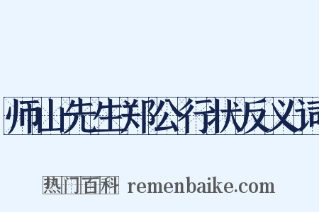 师山先生郑公行状反义词是什么意思的图片